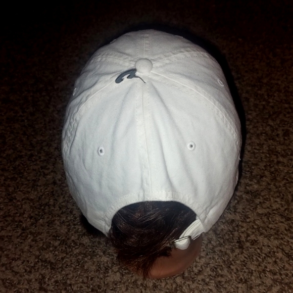 Nike Gustavus Swoosh White Strapback Hat White Yellow Nike S1ze - Picture 4 of 7